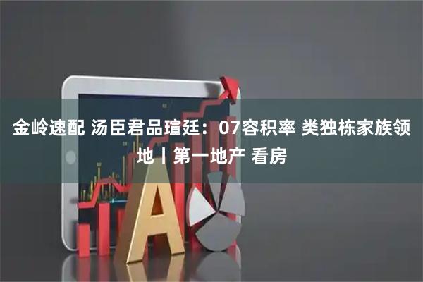 金岭速配 汤臣君品瑄廷：07容积率 类独栋家族领地丨第一地产 看房